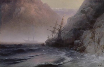 Ivan Aivazovsky œuvres - contrebandiers 1884 Romantique Ivan Aivazovsky russe